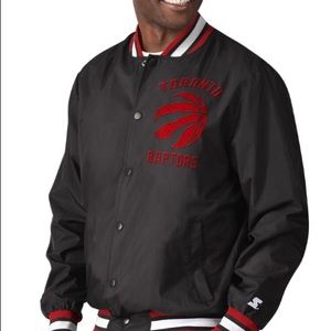 Toronto Raptors Starter The Jet III - Full-Snap Jacket - Black